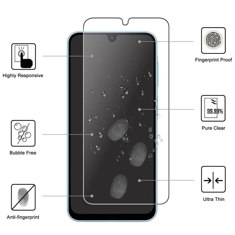 For Samsung Galaxy A18 5G Screen Protector 2.5D HD Tempered Glass Film (Not Complete Coverage) - Transparent - 2