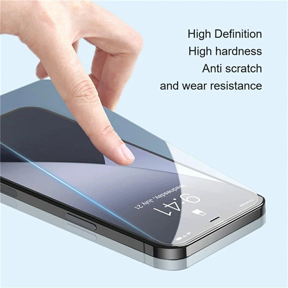 AMORUS For iPhone 18 Pro / 17 Pro High Aluminum-silicon Glass Film 2.5D Arc Edge Screen Protector, NOT Complete Covering - 3