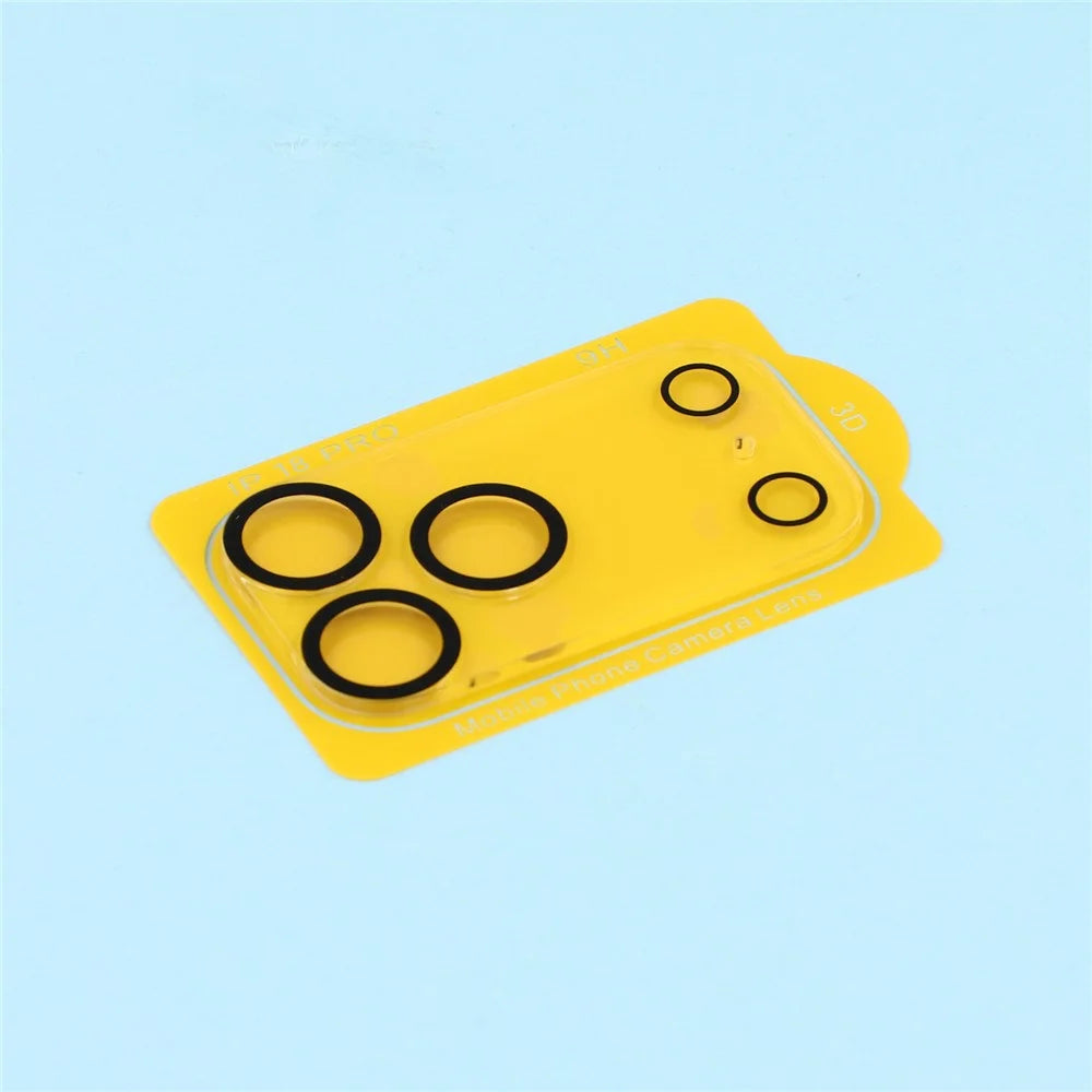 For iPhone 18 Pro Camera Lens Protector Built-In Black Circles Tempered Glass Lens Film - Transparent - 3