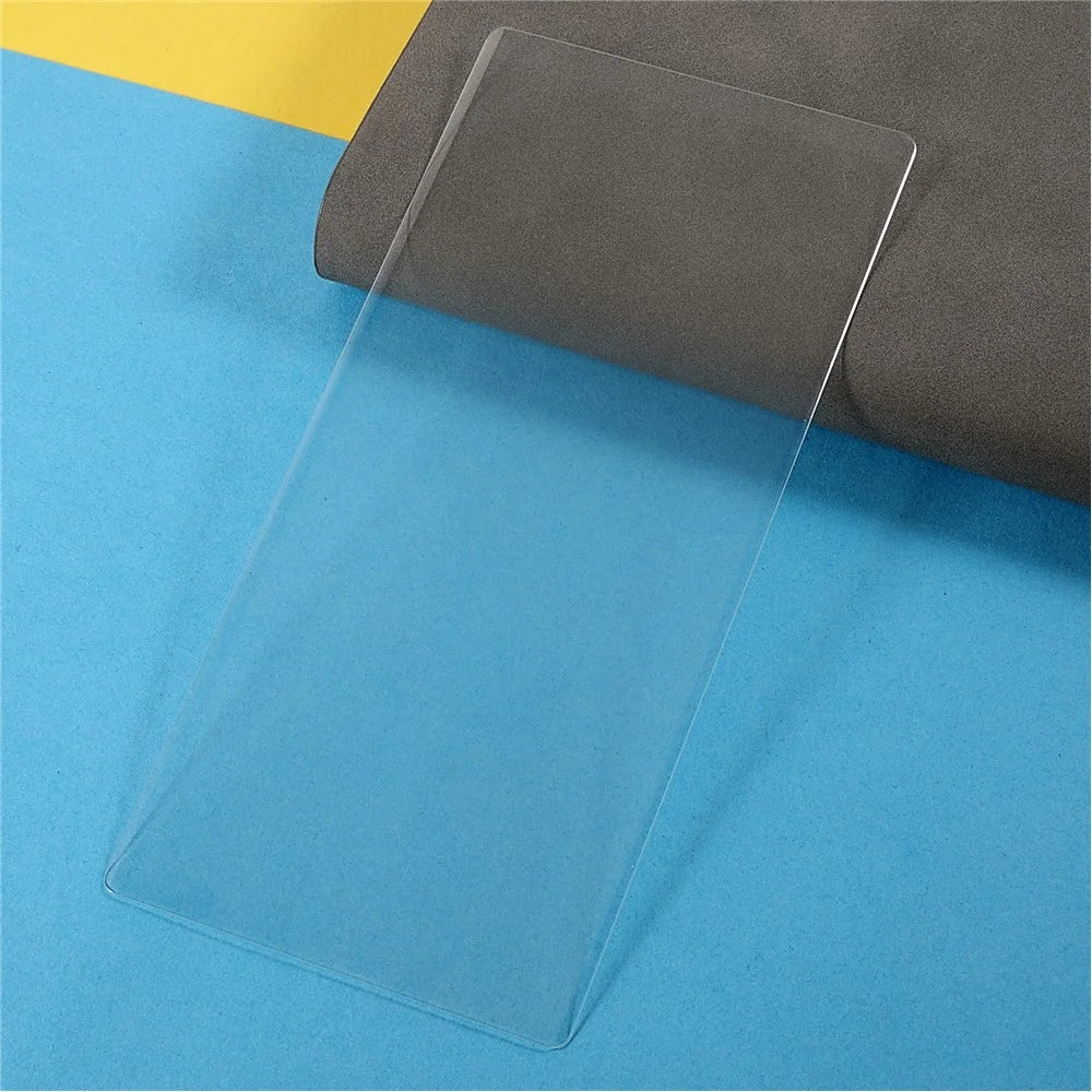 For Samsung Galaxy S23 Ultra UV Liquid Curved Tempered Glass Film Full Glue HD Clear Full Screen Protector Support Fingerprint Unlock - 3