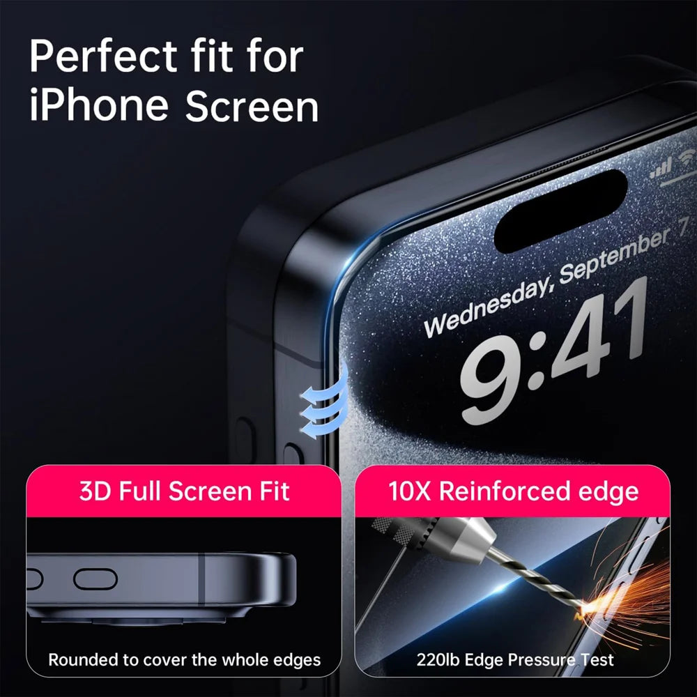 For Samsung Galaxy S26+ Full Screen Protector Anti-explosion HD Clear High Aluminium-silicon Glass Film - As Shown - 4