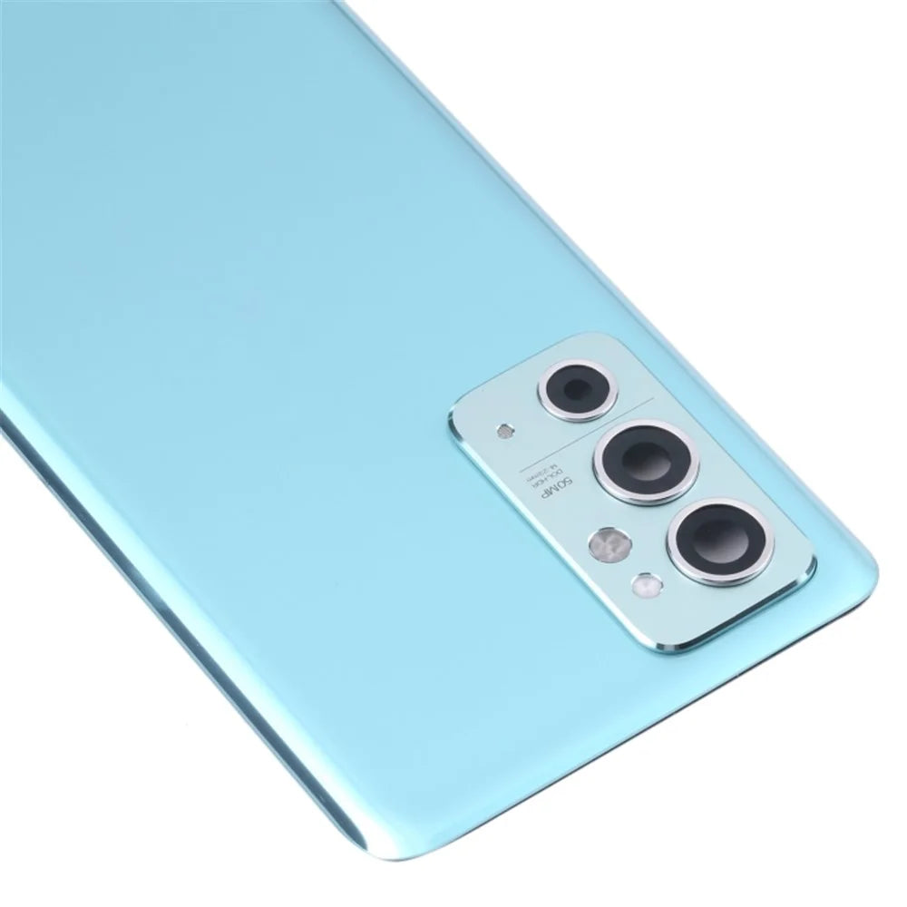 For OnePlus 9RT 5G OEM Battery Housing with Adhesive Sticker + Camera Lens Cover - Blue - 4