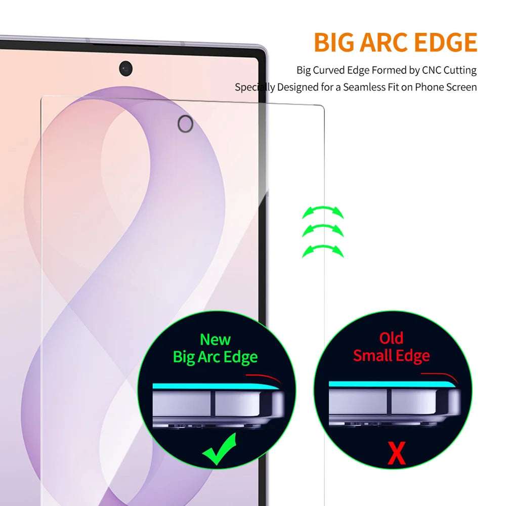 HAT PRINCE for Samsung Galaxy Z Fold8 ENKAY  Screen Protector 9H Full Glue High Aluminum-Silicon Glass Film (NOT Complete Covering) - Transparent - 4