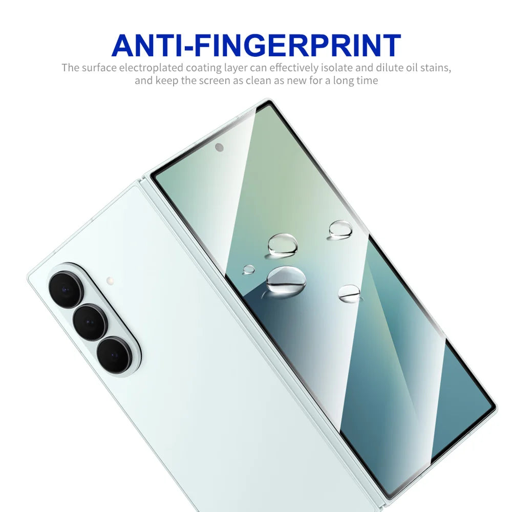 HAT PRINCE for Samsung Galaxy Z Fold8 Ultra ENKAY  2Pcs Screen Protector 9H Silk Printing 0.26mm Full Glue Full Coverage Tempered Glass Film - Transparent - 6