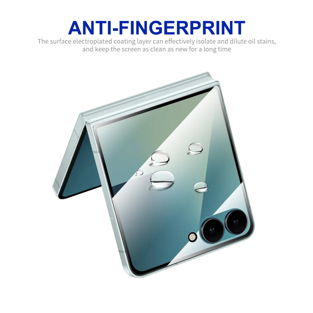 HAT PRINCE for Samsung Galaxy Z Flip8 ENKAY  5Pcs Screen Protector 0.26mm Silk Printing High Aluminium-Silicon Glass Film - Transparent - 6