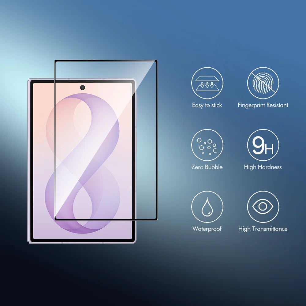 HAT PRINCE for Samsung Galaxy Z Fold8 ENKAY  5Pcs Screen Protector 0.26mm Silk Printing High Aluminium-Silicon Glass Film - Transparent - 2