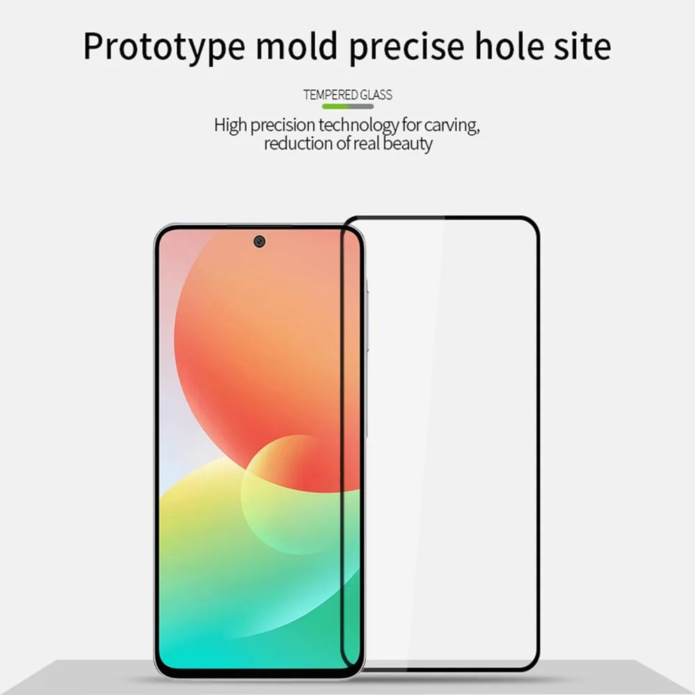 MOFI for Samsung Galaxy M47 5G Screen Protector 9H Full Glue Full Coverage High Aluminum-Silicon Glass Film - Black - 3