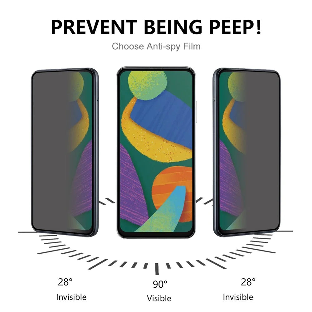 For Samsung Galaxy S22+ 5G / S23+ Anti-spy Silicon Carbide Anti-scratch Film Full Cover Screen Protector (Support Fingerprint Unlock) - 3