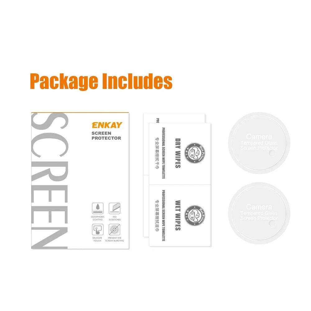 ENKAY HAT PRINCE 2Pcs for OnePlus Ace 2 5G / 11R 5G Camera Lens Film 0.2mm 9H High Aluminum-silicon Glass Lens Protector - 4