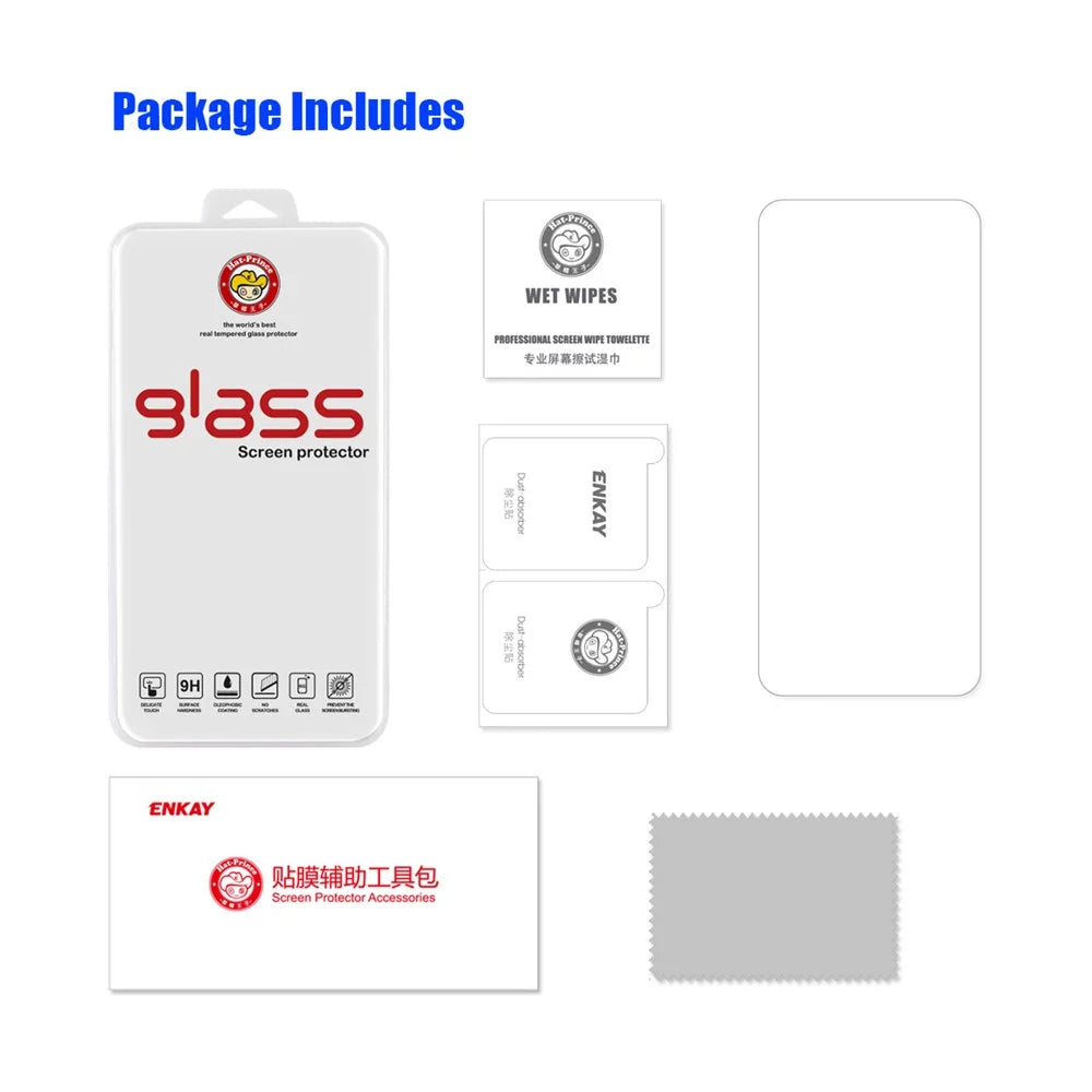 ENKAY HAT PRINCE for Honor X8a 4G Anti-explosion Screen Protector 0.26mm 9H 2.5D High Aluminium-silicon Glass Phone Screen Film - 6