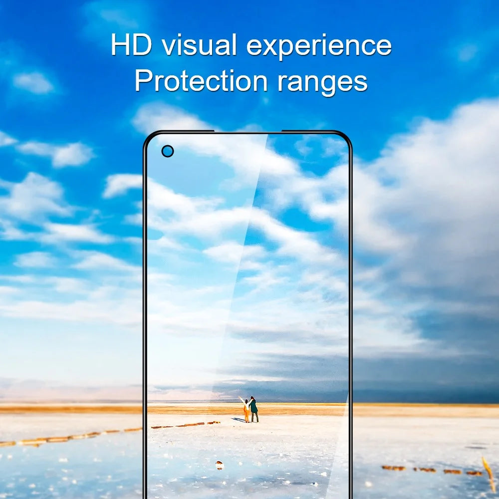 AMORUS For OnePlus Ace 2 5G / 11R 5G Silk Printing 3D Curved Screen Protector Full Glue Full Cover Tempered Glass Film - 3