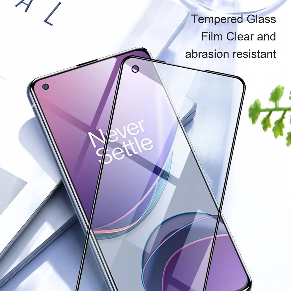 AMORUS For OnePlus Ace 2 5G / 11R 5G Silk Printing 3D Curved Screen Protector Full Glue Full Cover Tempered Glass Film - 7