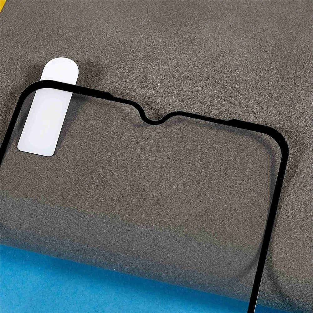 For Realme C33 2023 4G / C33 4G Silk Printing Tempered Glass Film Full Glue Phone Screen Protector - 4