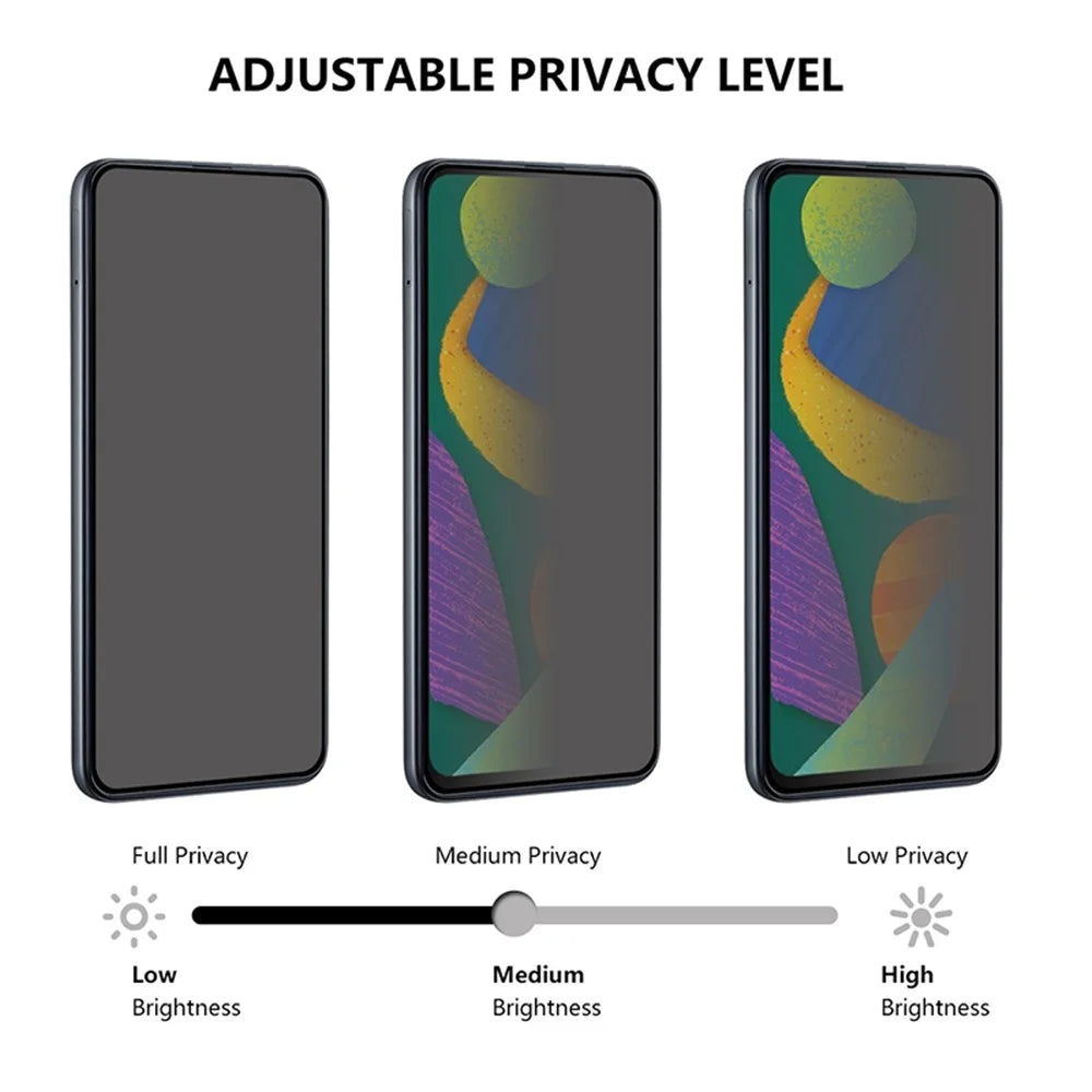 For Honor Magic5 Pro Anti-spy Phone Curved Screen Protector Silicon Carbide HD Clear Full Cover Screen Film - 5