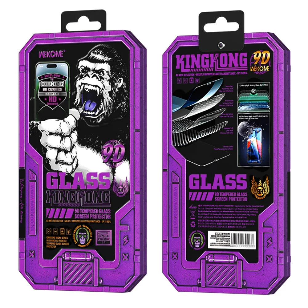 WEKOME For iPhone 13 Pro Max / 14 Plus Full Coverage Screen Protector Corning Gorilla Glass 9D Guard Film - 3