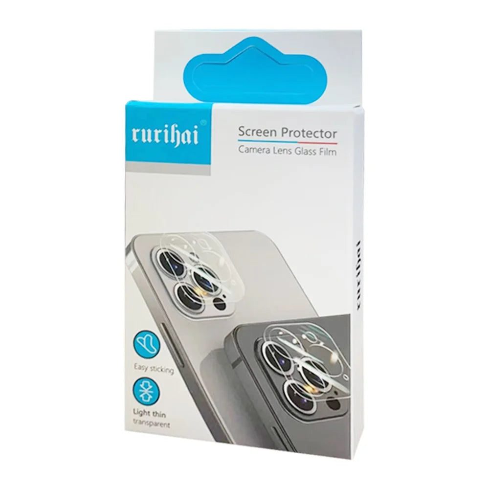 RURIHAI For Oppo Find N2 Flip 5G 3D Camera Lens Protector High Aluminum-silicon Glass Film + Small Rear Screen Protector - 5