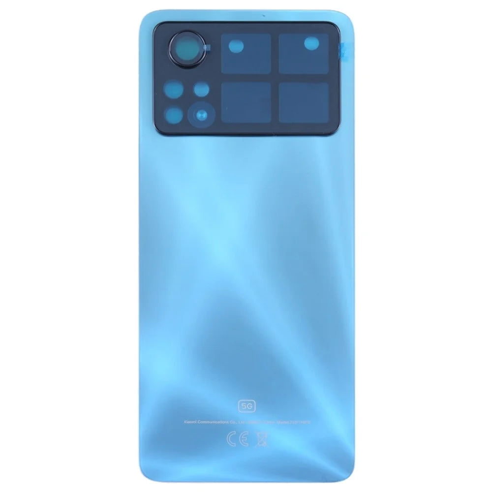 For Xiaomi Poco X4 Pro 5G OEM Phone Housing Back Cover Replacement (without Lens) - Blue - 2