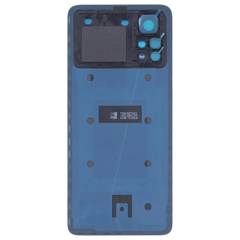 For Xiaomi Poco X4 Pro 5G Back Battery Housing Cover Replacement Part (Without Lens) - Yellow - 3