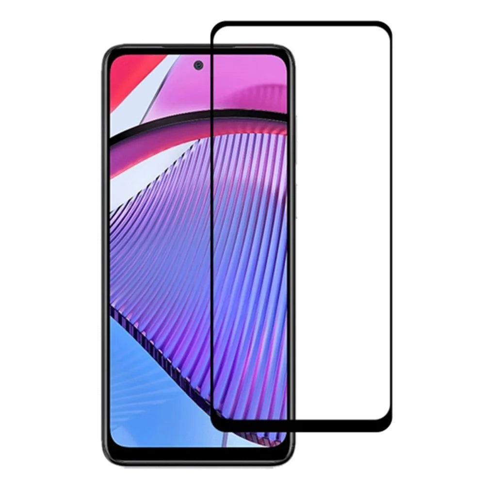 For Motorola Moto G Power 5G Tempered Glass Screen Protector Silk Printing Full Glue Full Cover Film - 1