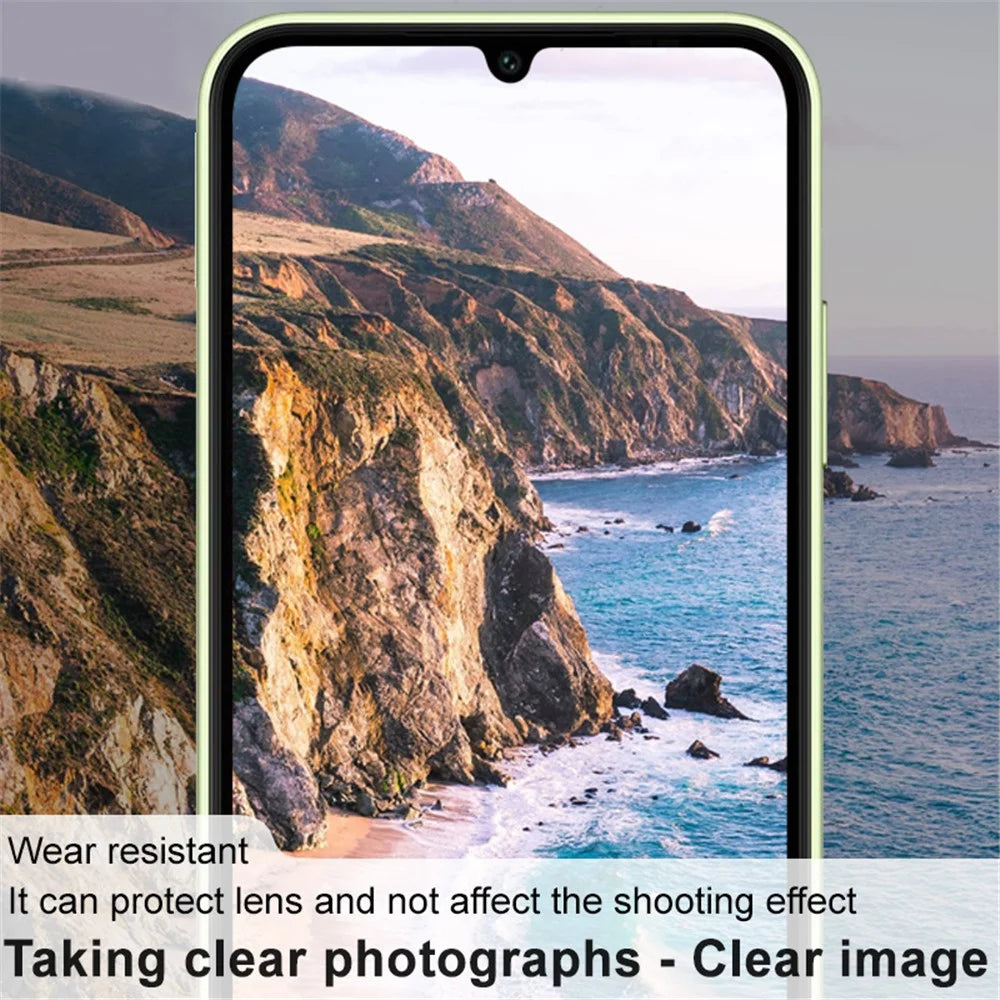 IMAK For Samsung Galaxy A24 4G (162.1 x 77.6 x 8.3mm) Tempered Glass Lens Protector Acrylic Lens Cap HD Clear Integrated Lens Film - 6