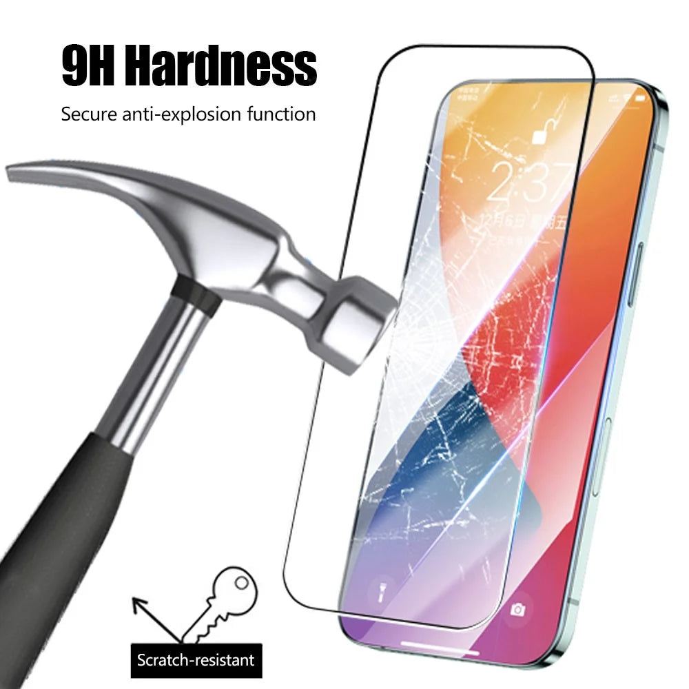 Ultra Clear Tempered Glass Film for Realme Narzo N55 4G , Silk Printing Full Screen Cover Protector (Full Glue) - 4