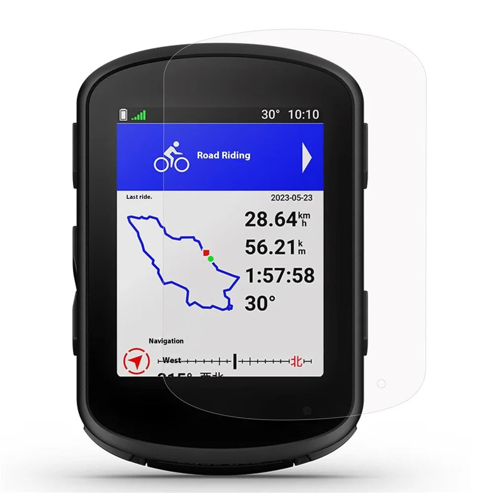 For Garmin Edge 540 Cycling Computer Screen Protector Anti-scratch Soft PET Ultra Clear Screen Film - 1