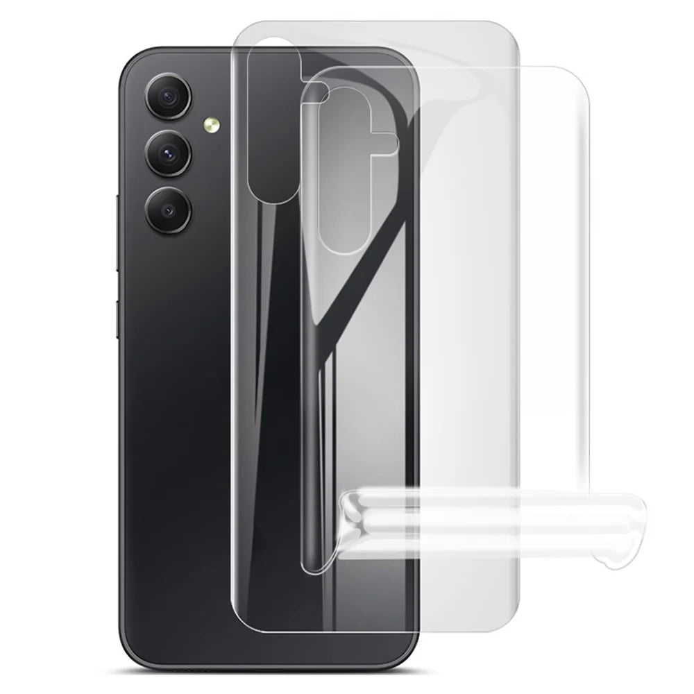 IMAK 2Pcs / Set Hydrogel Film III Clear TPU Film for Samsung Galaxy A54 5G Anti-dust Transparent Phone Back Film Protector - 1