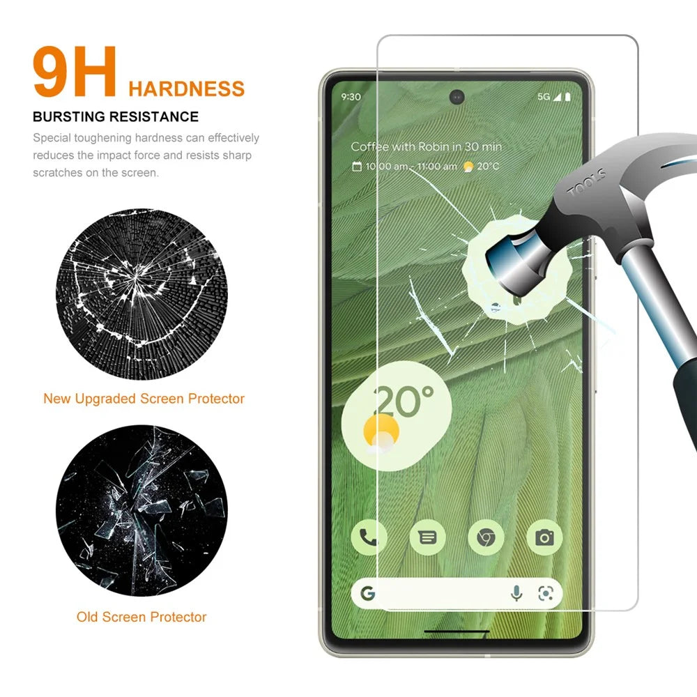 ENKAY HAT PRINCE Phone Screen Protector for Google Pixel 7a 9H 2.5D Arc Edge 0.26mm High Aluminium-silicon Glass Film - 2