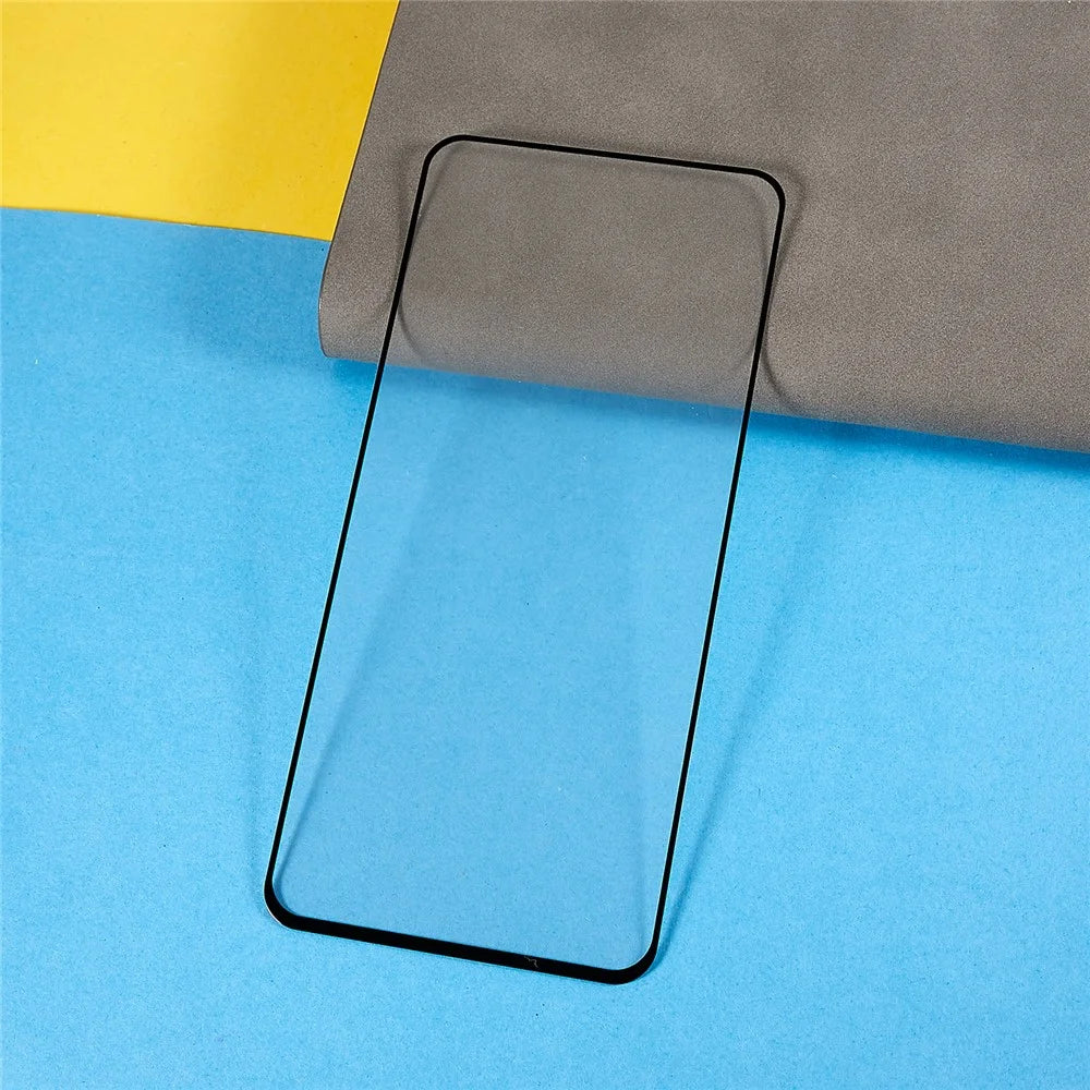 Silk Printing Phone Screen Protector for Oppo A98 5G , Full Glue Tempered Glass Full Cover HD Clear Film - 3
