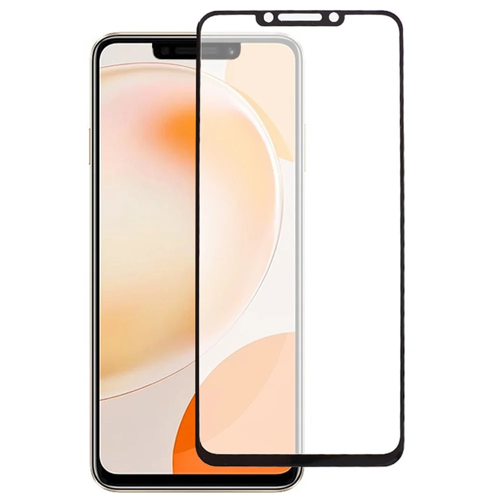 For Huawei nova Y91 4G Silk Printing Screen Protector HD Clarity Full Cover Full Glue Tempered Glass Film - 1