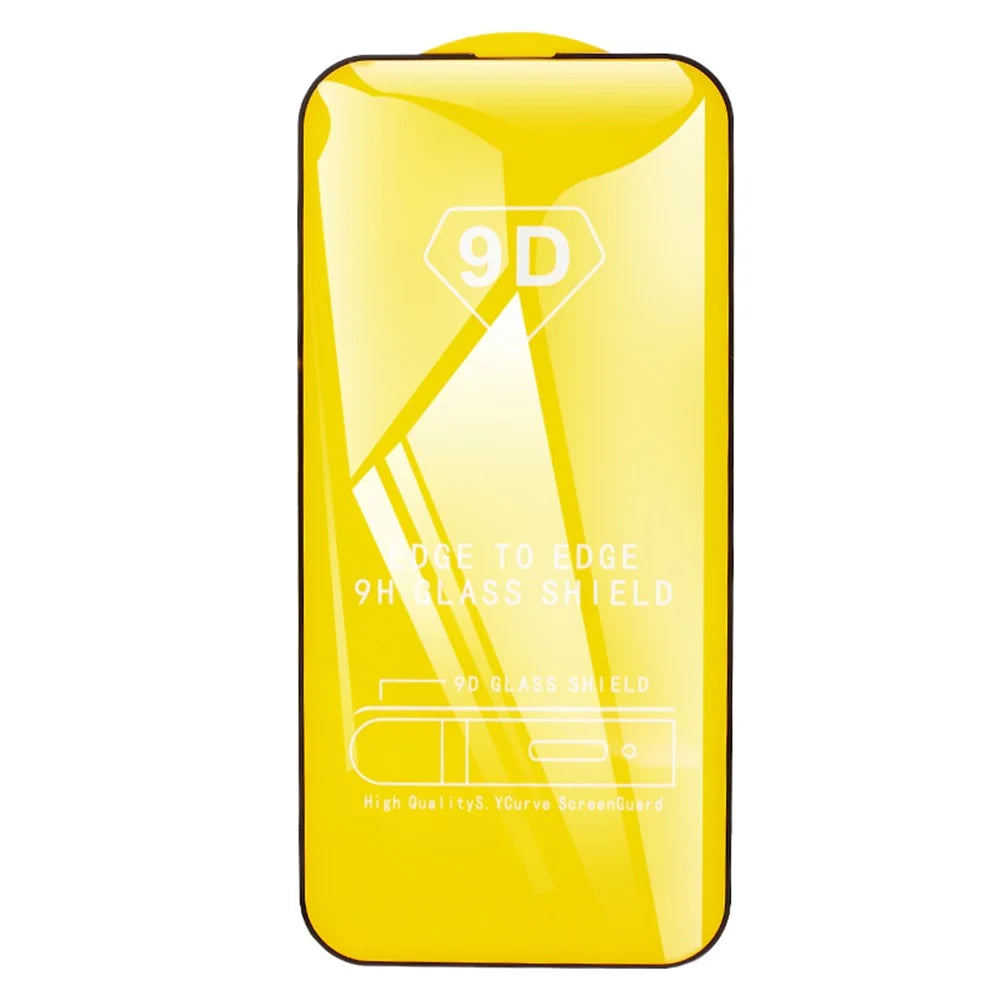 For iPhone 15 Tempered Glass Film Clear Side Glue 9D Anti Scratch Full Screen Protector - 1