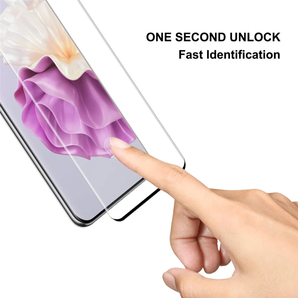 ENKAY HAT PRINCE 5PCS For Huawei P60 / P60 Pro / P60 Art Screen Protector 3D Curved Tempered Glass Side Glue Support Fingerprint Unlock - 3