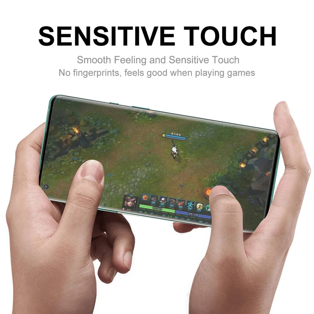 ENKAY HAT PRINCE 5PCS For Huawei P60 / P60 Pro / P60 Art Screen Protector 3D Curved Tempered Glass Side Glue Support Fingerprint Unlock - 6