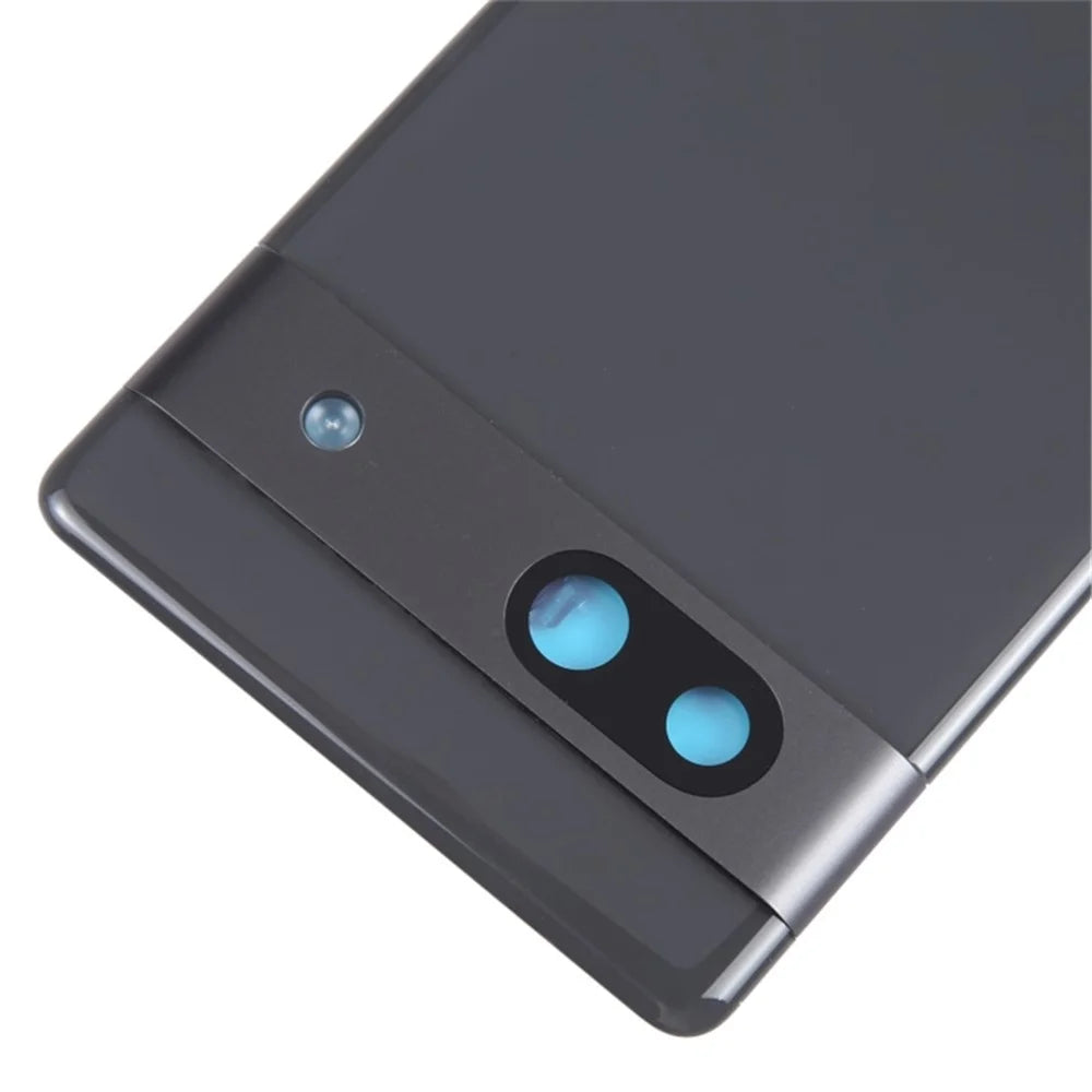 For Google Pixel 7a GWKK3 / GHL1X / G0DZQ / G82U8 OEM Battery Housing Cover Repair Part + Camera Lens Ring Cover - Black - 4