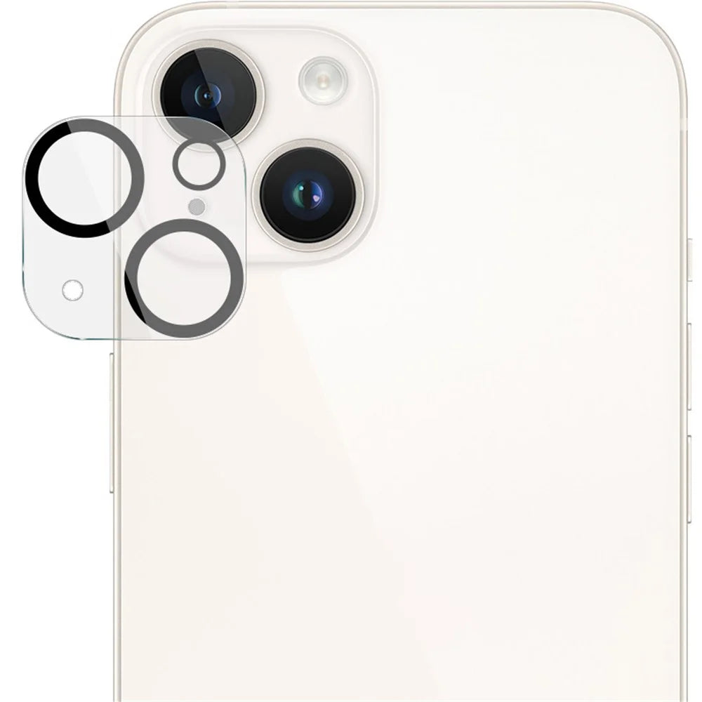 IMAK For iPhone 15 / 15 Plus Integrated Camera Lens Film Tempered Glass Lens Protector + Acrylic Lens Cap - 5
