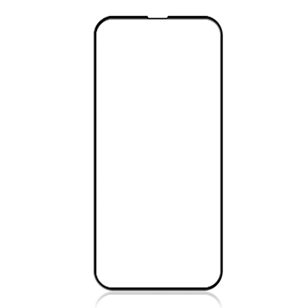 AMORUS 2Pcs For iPhone 15 Pro Full Glue Full Screen Protector HD Transparent Silk Printing Tempered Glass Film - Black - 2