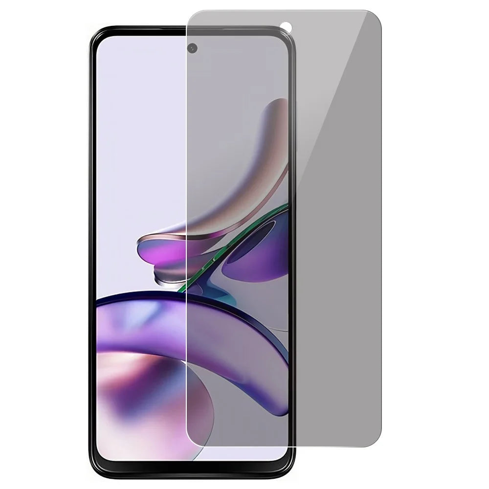 For Motorola Moto G13 4G Anti-spy Screen Protector 0.3mm Arc Edge Tempered Glass Full Covering Screen Film - 1