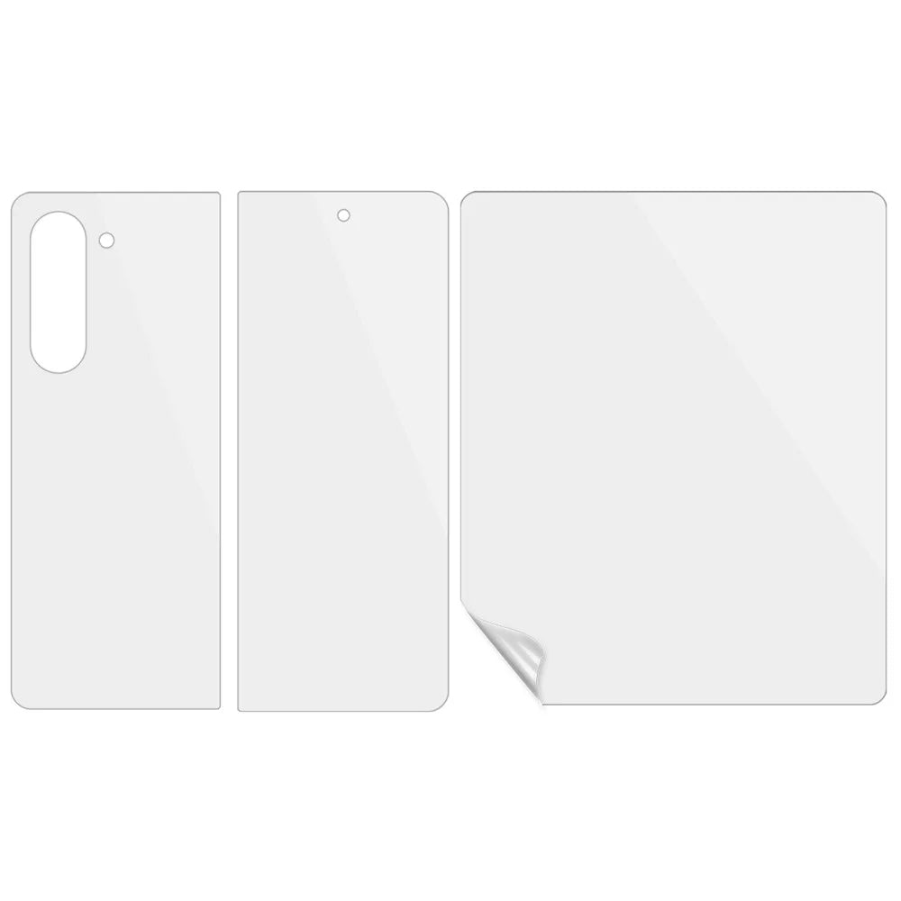 1 Set Front and Back Hydrogel Film for Samsung Galaxy Z Fold5 5G , TPU+PET Front Screen Protector + Back Cover - 2