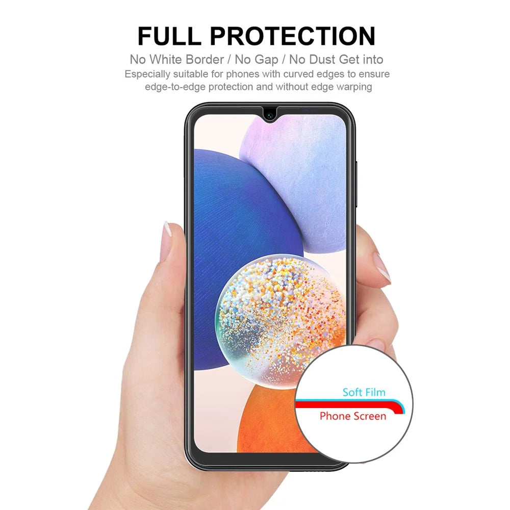 ENKAY HAT PRINCE 2PCS Screen Protector for Samsung Galaxy A14 5G / A14 4G / M14 5G Complete Cover TPE+PET+TPU Hydrogel Film (Full Glue) - 4