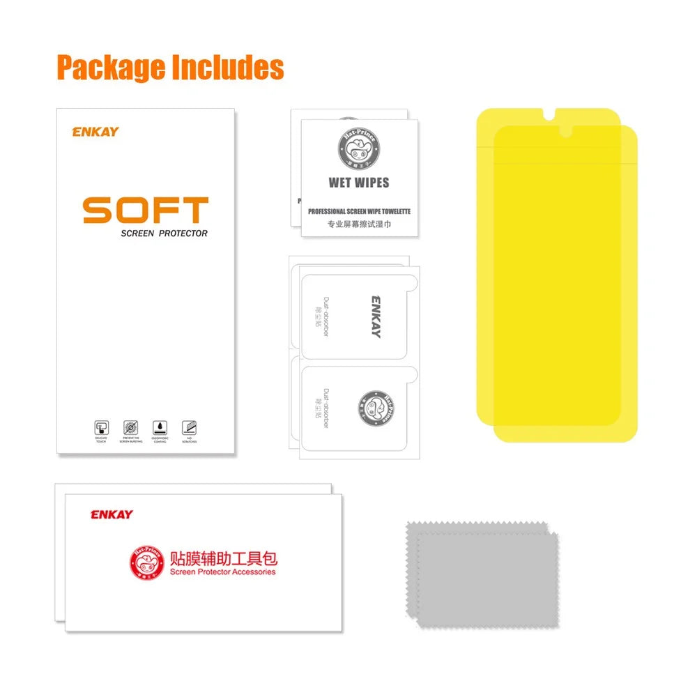 ENKAY HAT PRINCE 2PCS Screen Protector for Samsung Galaxy A14 5G / A14 4G / M14 5G Complete Cover TPE+PET+TPU Hydrogel Film (Full Glue) - 7