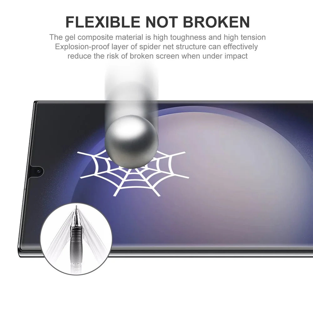 ENKAY HAT PRINCE 5PCS For Samsung Galaxy S23 Ultra Full Protection Screen Film TPE+PET+TPU Hydrogel Protector - 5