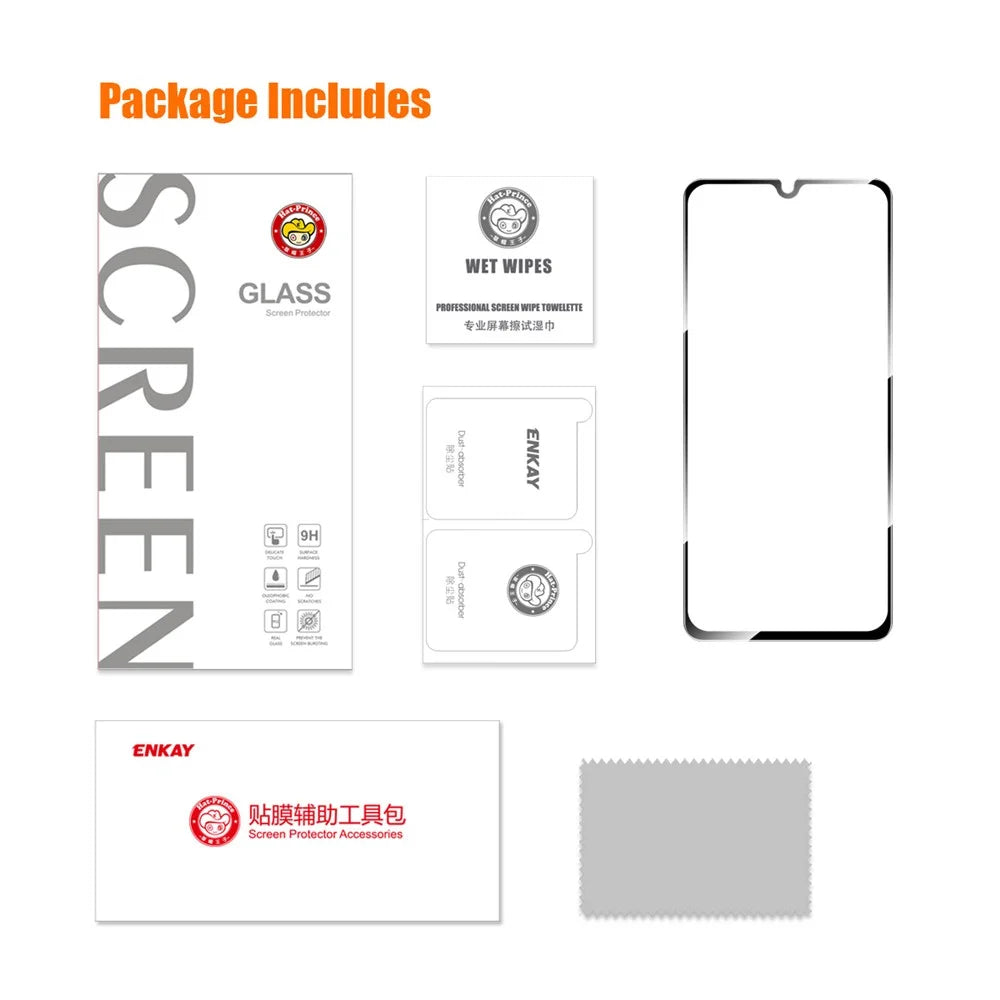 ENKAY HAT PRINCE 0.26mm Screen Protector for Huawei nova Y71 4G / Enjoy 60 , 2.5D 9H High Aluminium-silicon Glass Silk Printing Film - 7