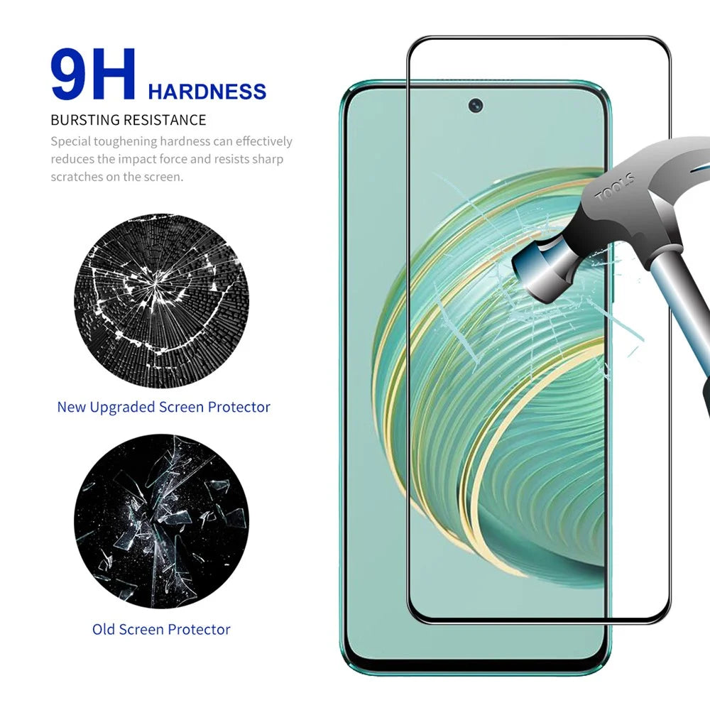 ENKAY HAT PRINCE For Huawei nova 10z 4G HD Clear Screen Protector Silk Printing 0.26mm High Aluminium-silicon Glass 9H 2.5D Film - 3