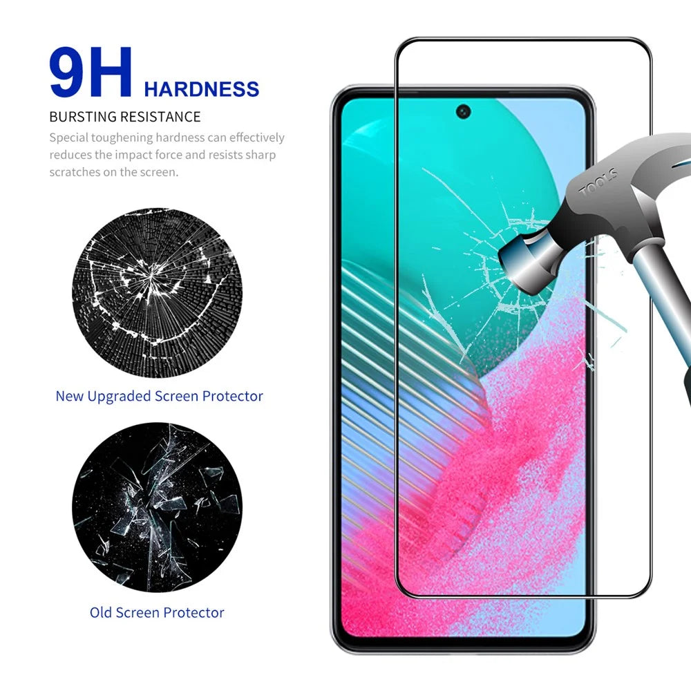 ENKAY HAT PRINCE 5Pcs Silk Printing Film for Samsung Galaxy M54 5G / F54 5G High Aluminium-silicon Glass 2.5D Screen Protector - 3