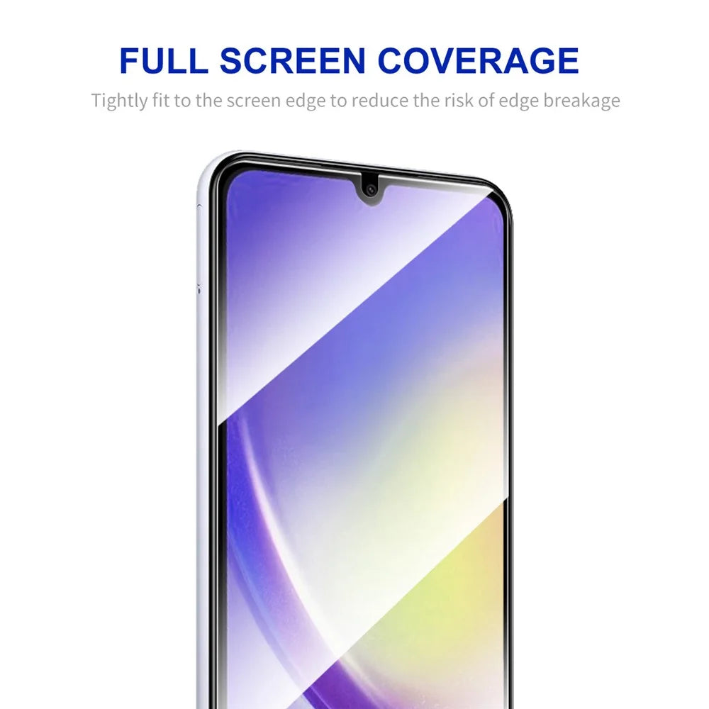 ENKAY HAT PRINCE For Samsung Galaxy A24 4G (162.1 x 77.6 x 8.3mm) High Aluminium-silicon Glass HD Screen Protector 0.26mm 2.5D Silk Printing Film - 2