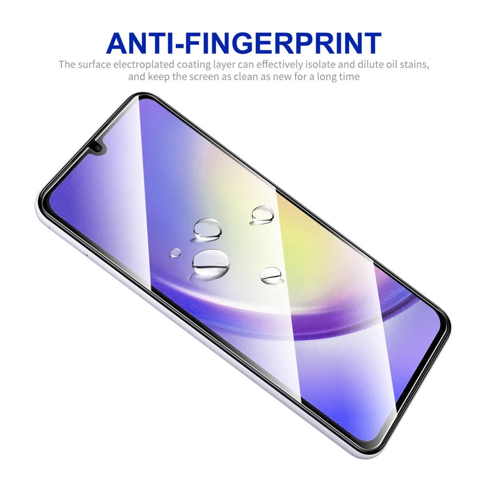 ENKAY HAT PRINCE For Samsung Galaxy A24 4G (162.1 x 77.6 x 8.3mm) High Aluminium-silicon Glass HD Screen Protector 0.26mm 2.5D Silk Printing Film - 5