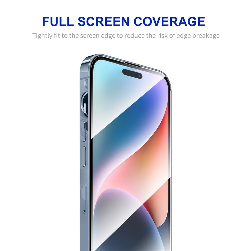 ENKAY HAT PRINCE For iPhone 15 Plus 2.5D 0.26mm Screen Protector Silk Printing Full Glue High Aluminium-silicon Glass Film - 2