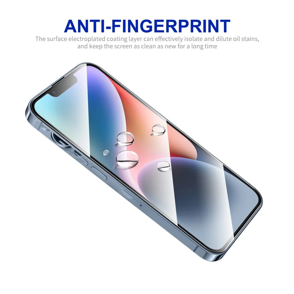 ENKAY HAT PRINCE 5Pcs Ultra Clear Film for iPhone 15 Plus Silk Printing 2.5D 0.26mm High Aluminium-silicon Glass Screen Protector - 5