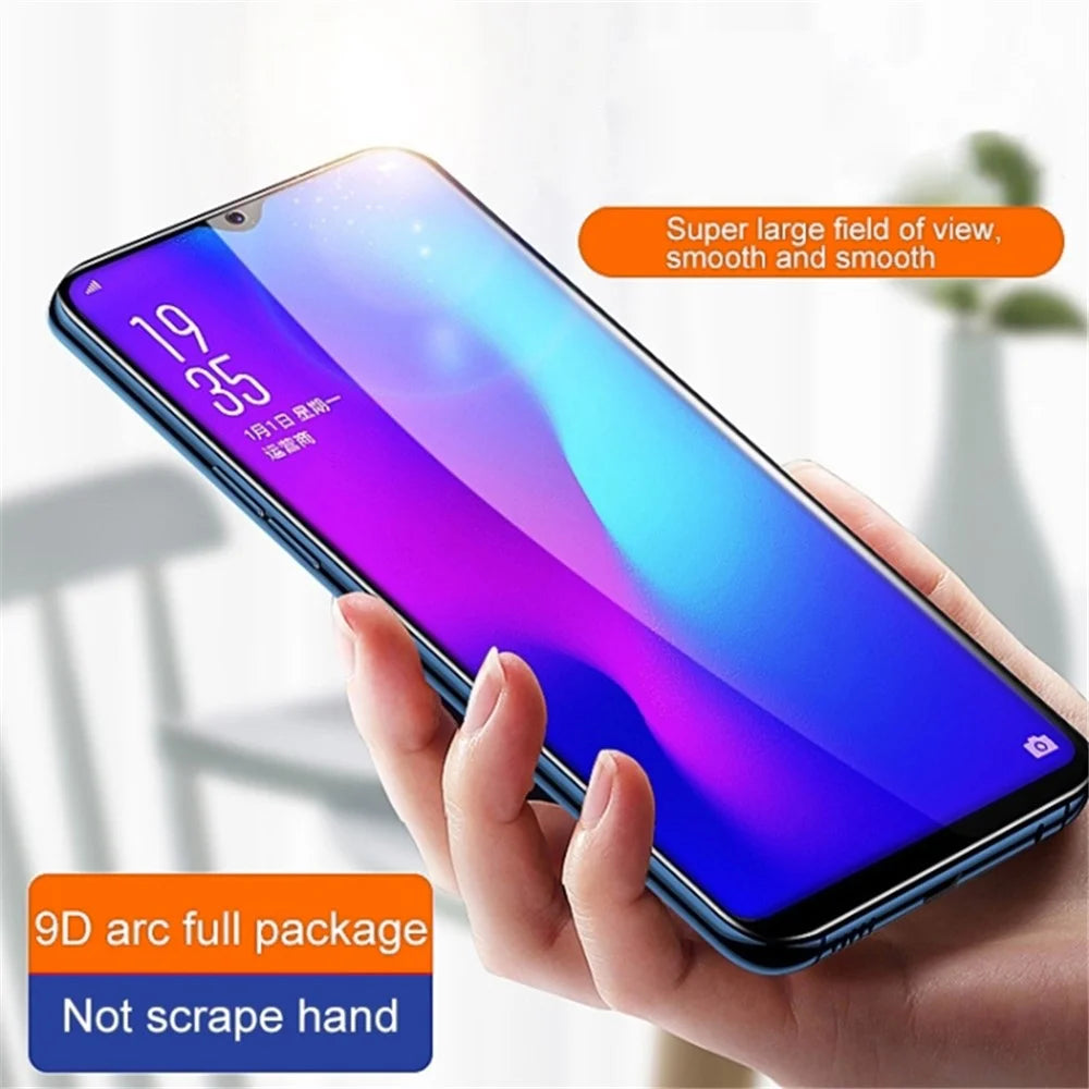 Full Screen Protector for Samsung Galaxy S23 FE , Tempered Glass Side Glue Silk Printing Phone Screen Film (9D) - 2