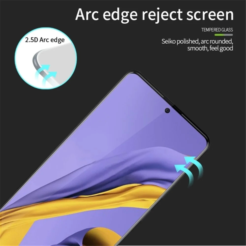 For Samsung Galaxy S23 FE Full Glue Tempered Glass Screen Protector Silk Printing Full Cover Film - 3